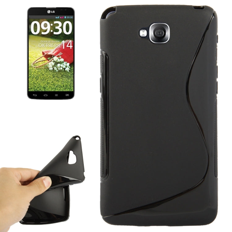 S Line Anti-skid Frosted TPU Protective Case for LG G Pro Lite Dual / D686