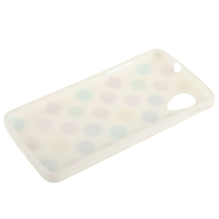 White and Colorful Dot Pattern TPU Case for Google Nexus 5 / D820 / D821