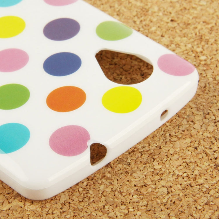 White and Colorful Dot Pattern TPU Case for Google Nexus 5 / D820 / D821