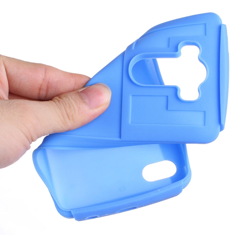 Plastic + Silicone Combination Case with Holder & Business Card Holder for LG G3 / D855