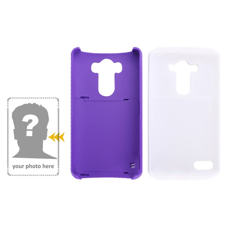 Plastic + Silicone Combination Case with Holder & Business Card Holder for LG G3 / D855