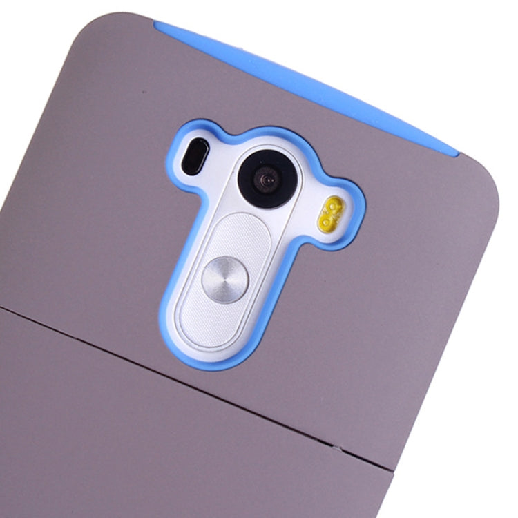 Plastic + Silicone Combination Case with Holder & Business Card Holder for LG G3 / D855