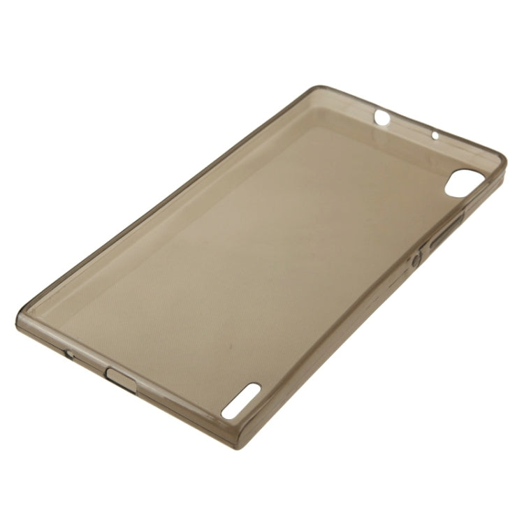 0.7mm Ultra-thin TPU Transparent Protective Case for Huawei Ascend P7