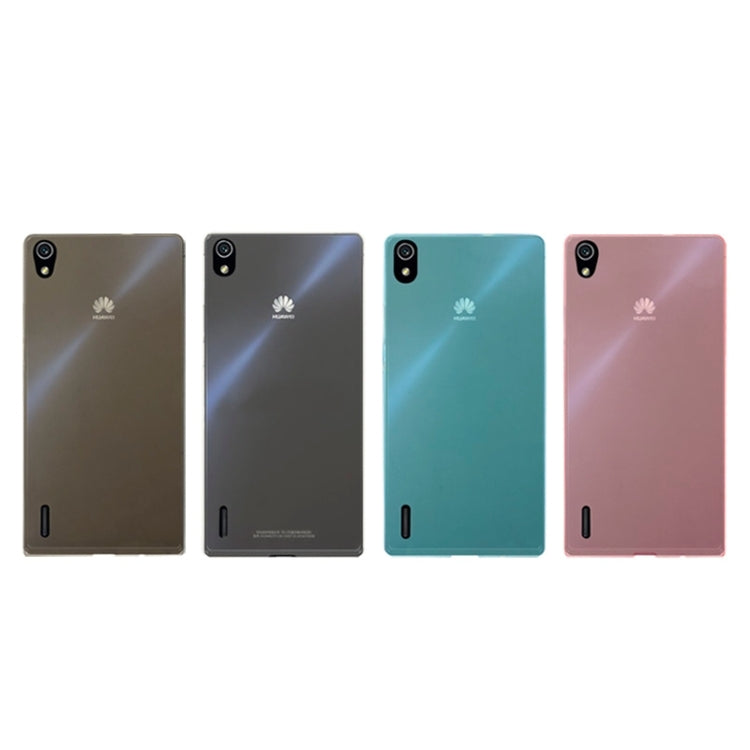 0.7mm Ultra-thin TPU Transparent Protective Case for Huawei Ascend P7