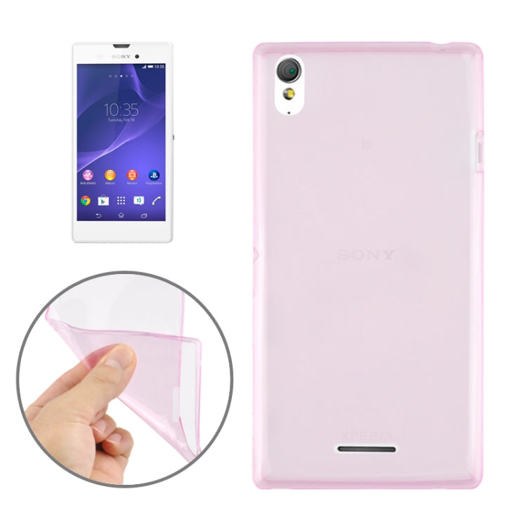 0.45mm Ultra-thin Polycarbonate Material TPU & Jelly Case for Sony Xperia T3