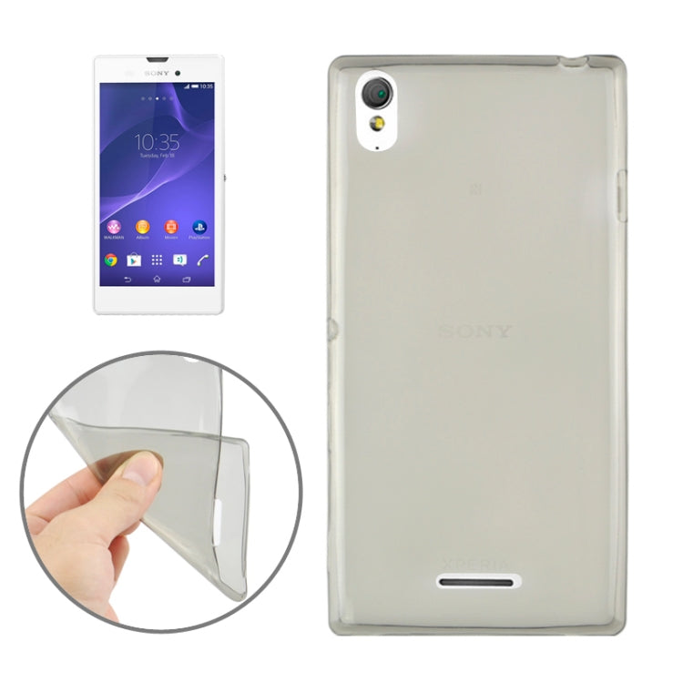 0.45mm Ultra-thin Polycarbonate Material TPU & Jelly Case for Sony Xperia T3