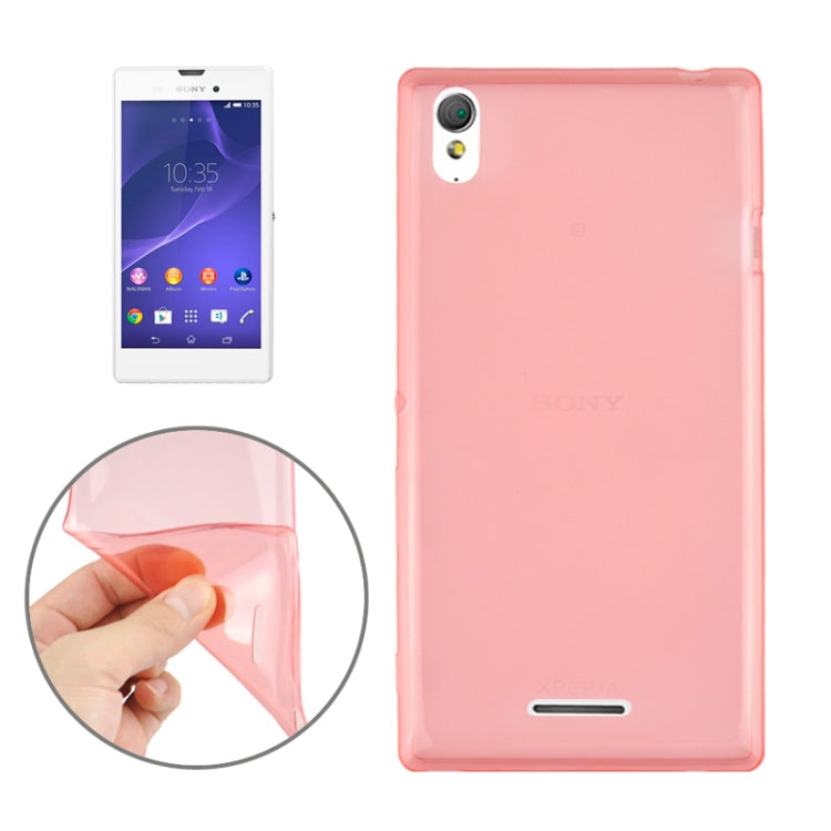 0.45mm Ultra-thin Polycarbonate Material TPU & Jelly Case for Sony Xperia T3
