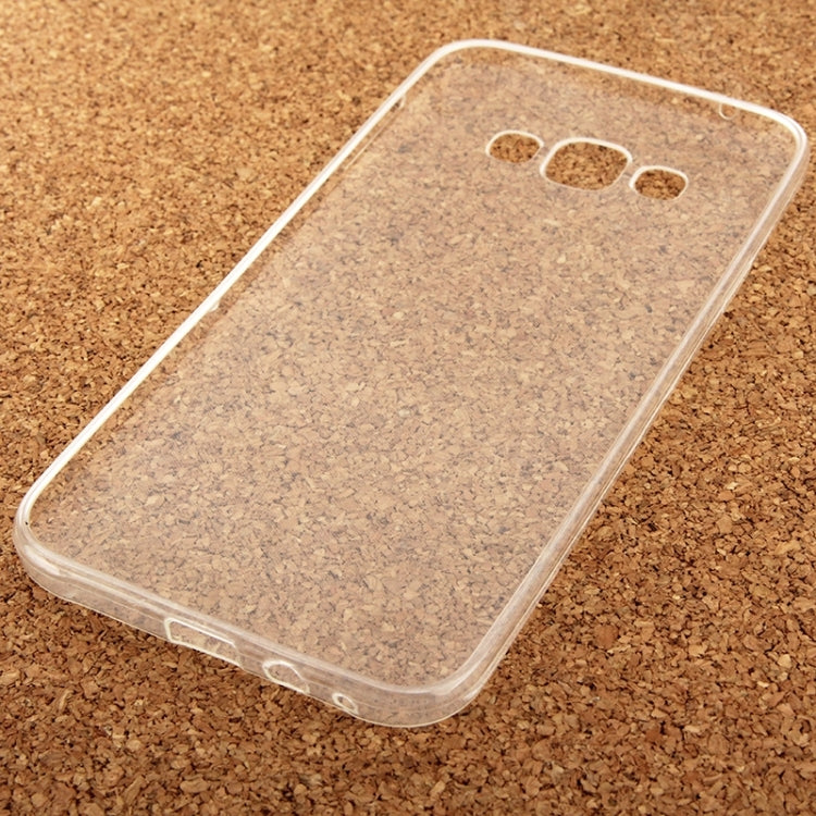 Pure Color Pattern TPU Case for Galaxy E7 / E700(Transparent)