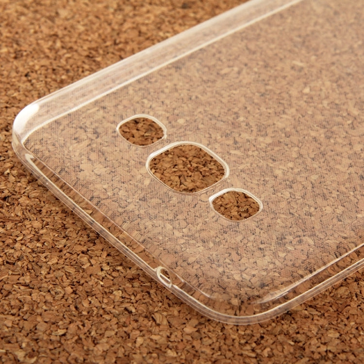 Pure Color Pattern TPU Case for Galaxy E7 / E700(Transparent)