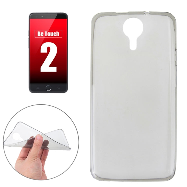 Ultrathin Transparent TPU Protective Case for Ulefone Be Touch 2 (Suitable for S-MPH-3573)(Grey)