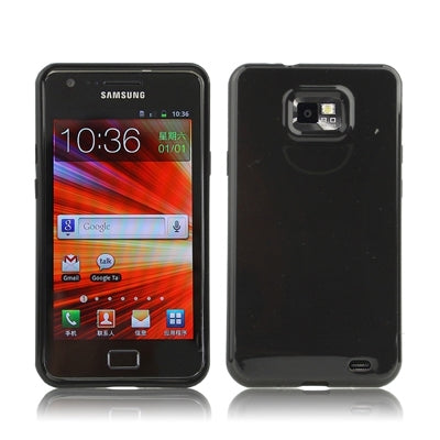 Glossy TPU Case for Galaxy S II / i9100(Black)