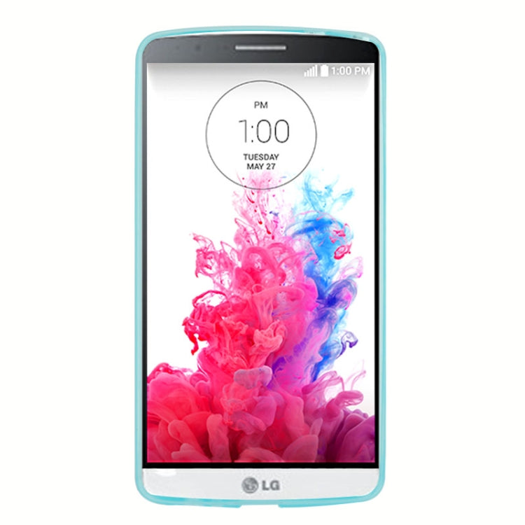 Anti-skid Frosted TPU Case for LG G3 / D-850 / LS-990 / D855 (Baby Blue)