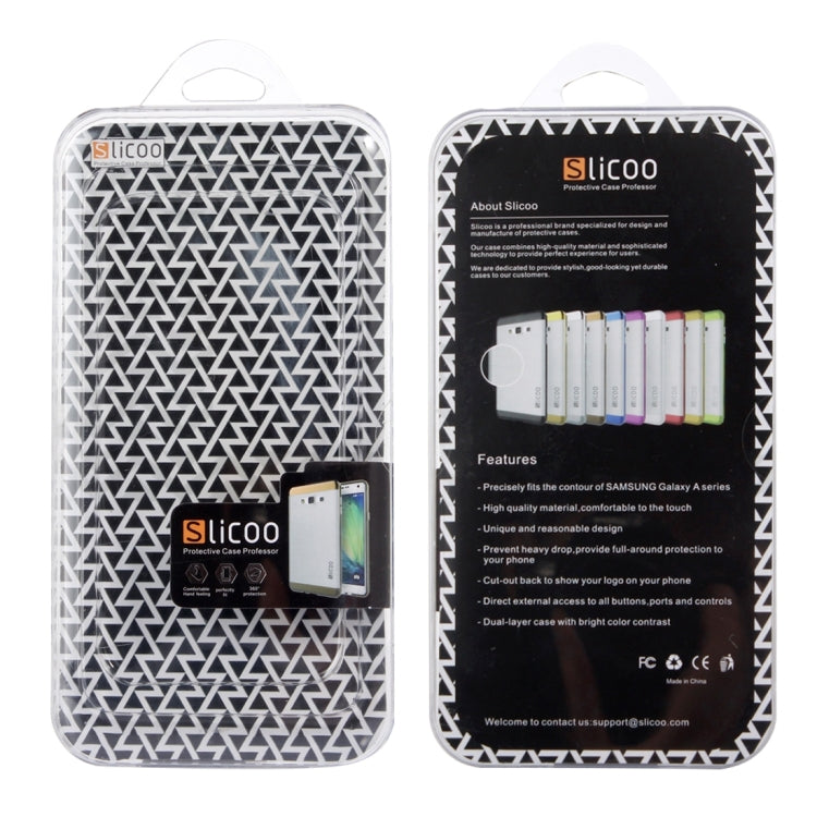 Slicoo Brushed Texture Electroplating Transparenct TPU + PC Combination Case for LG G3 / D855