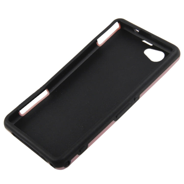 2-color Series Grid Texture TPU + Plastic Case for Sony Xperia Z1 mini