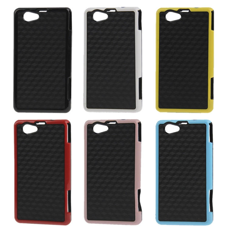 2-color Series Grid Texture TPU + Plastic Case for Sony Xperia Z1 mini