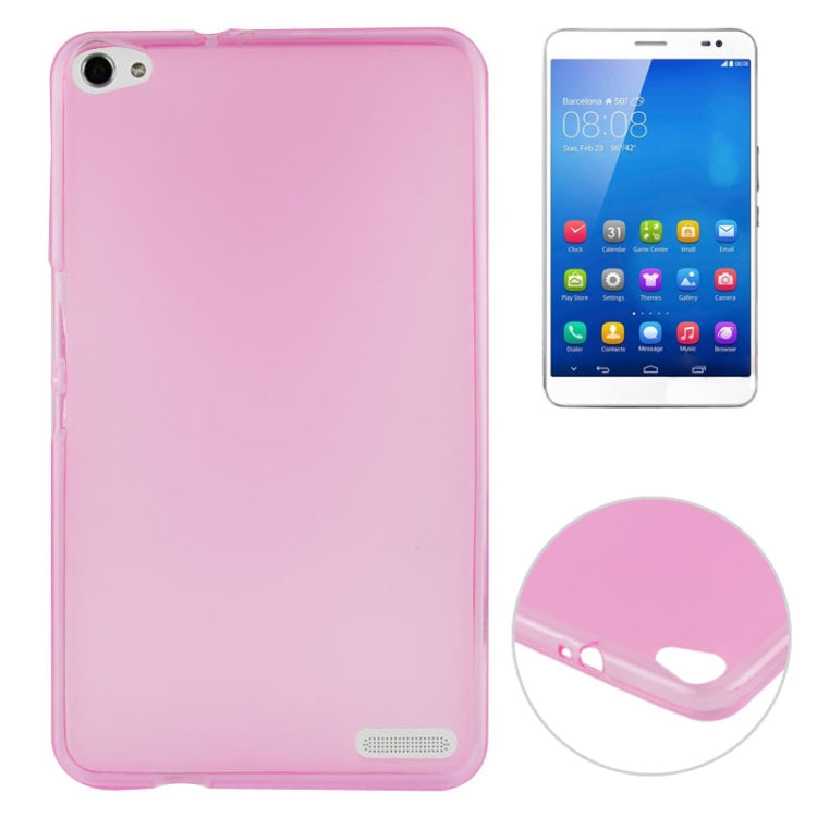 Translucent Frosted TPU Protective Case for Huawei MediaPad X1 7.0 (Pink)