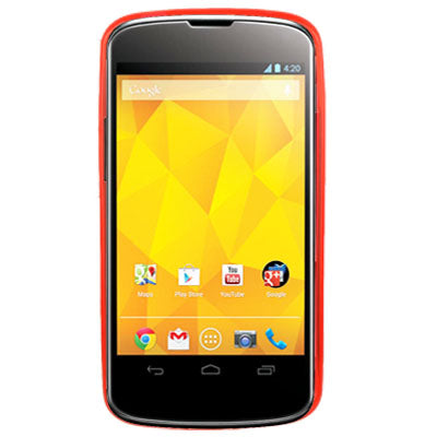 Pure Color Translucent TPU Case for LG Nexus 4 / E960 (Red)