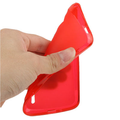 Pure Color Translucent TPU Case for LG Nexus 4 / E960 (Red)