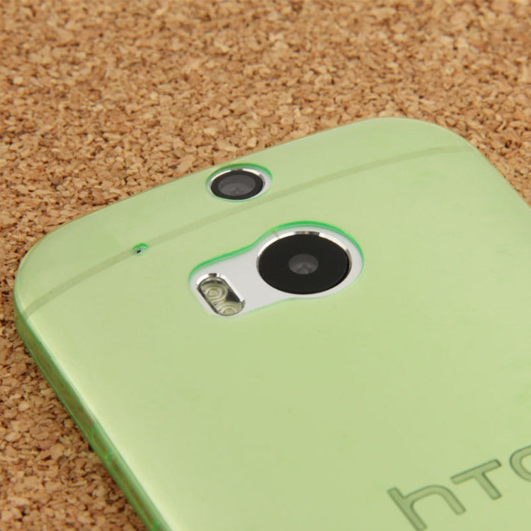 For HTC One M8 0.45mm Ultra-thin Translucent TPU Protective Case