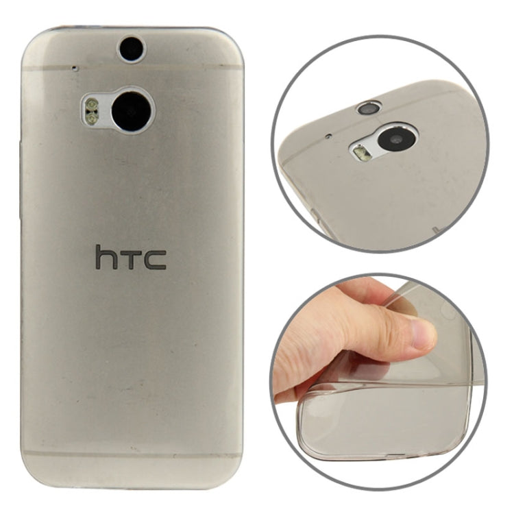 For HTC One M8 0.45mm Ultra-thin Translucent TPU Protective Case