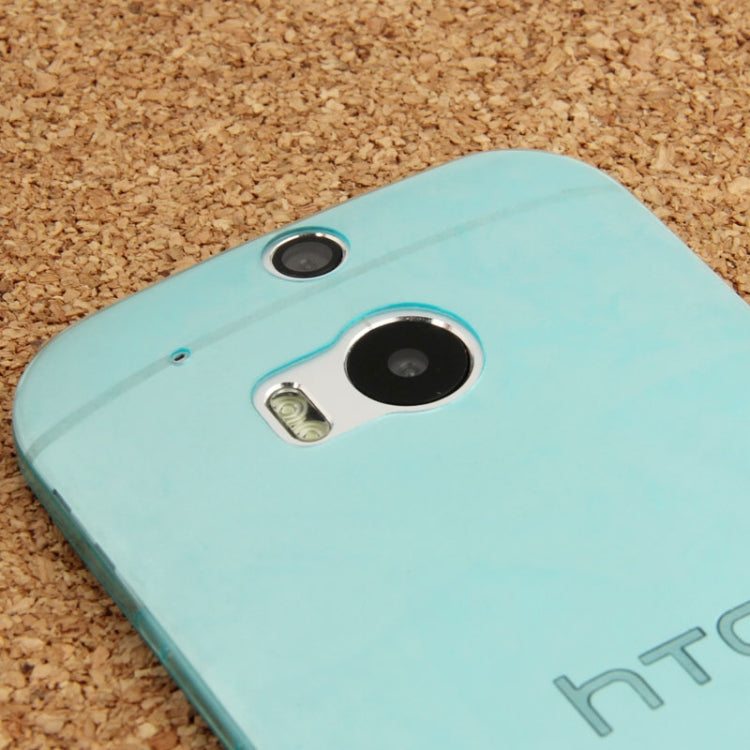 For HTC One M8 0.45mm Ultra-thin Translucent TPU Protective Case