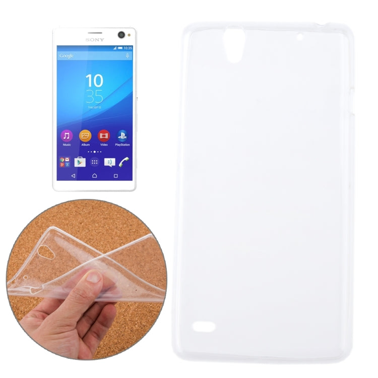 0.75mm Ultra-thin Transparent TPU Protective Case for Sony Xperia C4