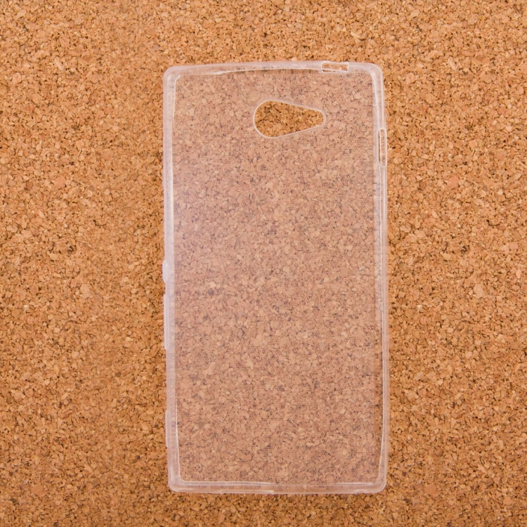 0.75mm Ultra-thin Transparent TPU Protective Case for Sony Xperia M2 / D2303 / D2305 / D2306