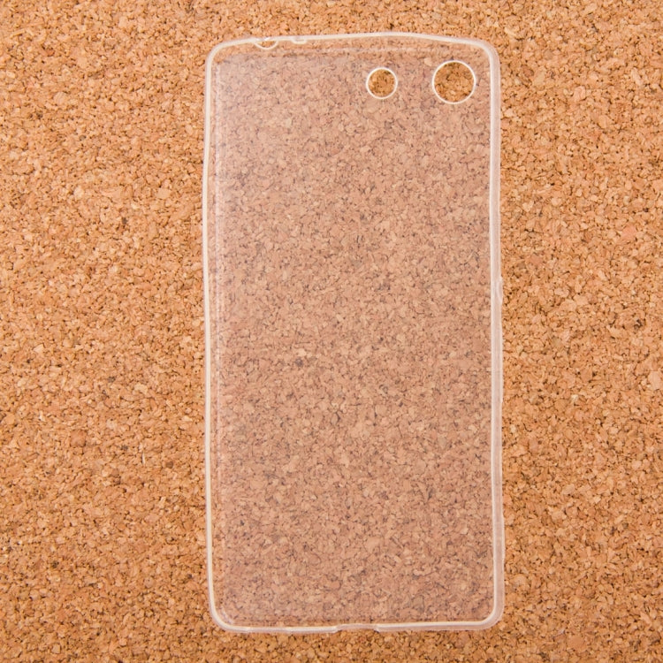 0.75mm Ultra-thin Transparent TPU Protective Case for Sony Xperia M5