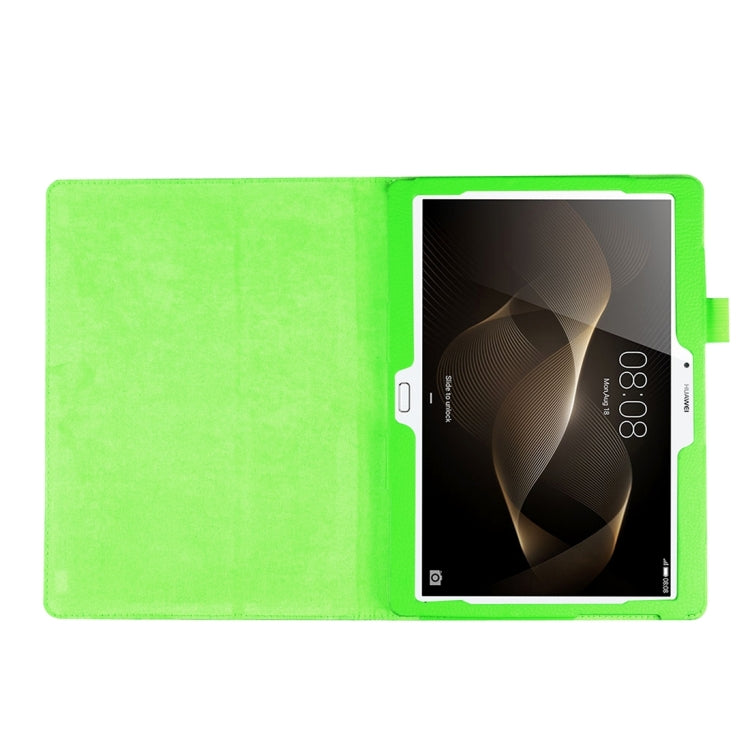 For Huawei  MediaPad M2 10.0 inch / A01W Litchi Texture Horizontal Flip Solid Color Leather Case with Holder