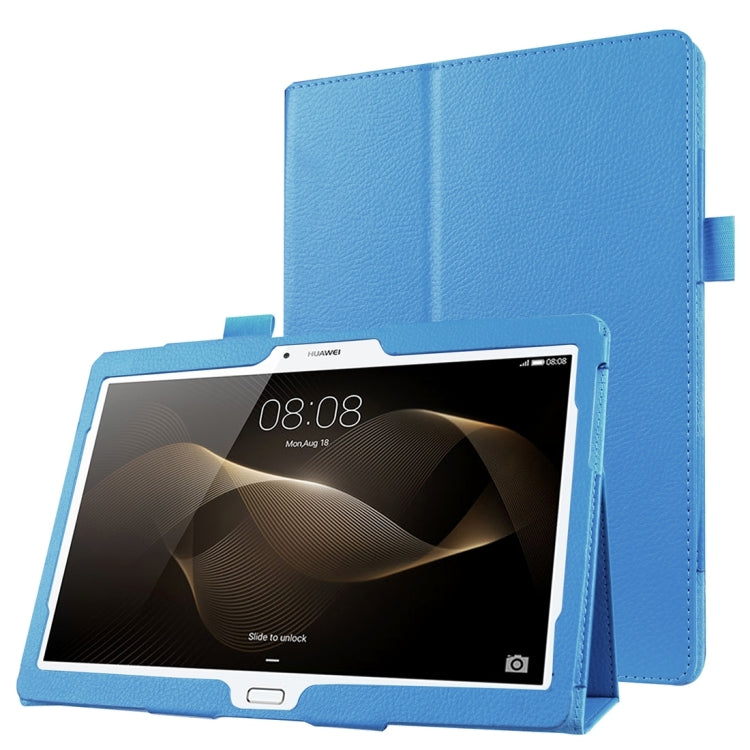 For Huawei  MediaPad M2 10.0 inch / A01W Litchi Texture Horizontal Flip Solid Color Leather Case with Holder