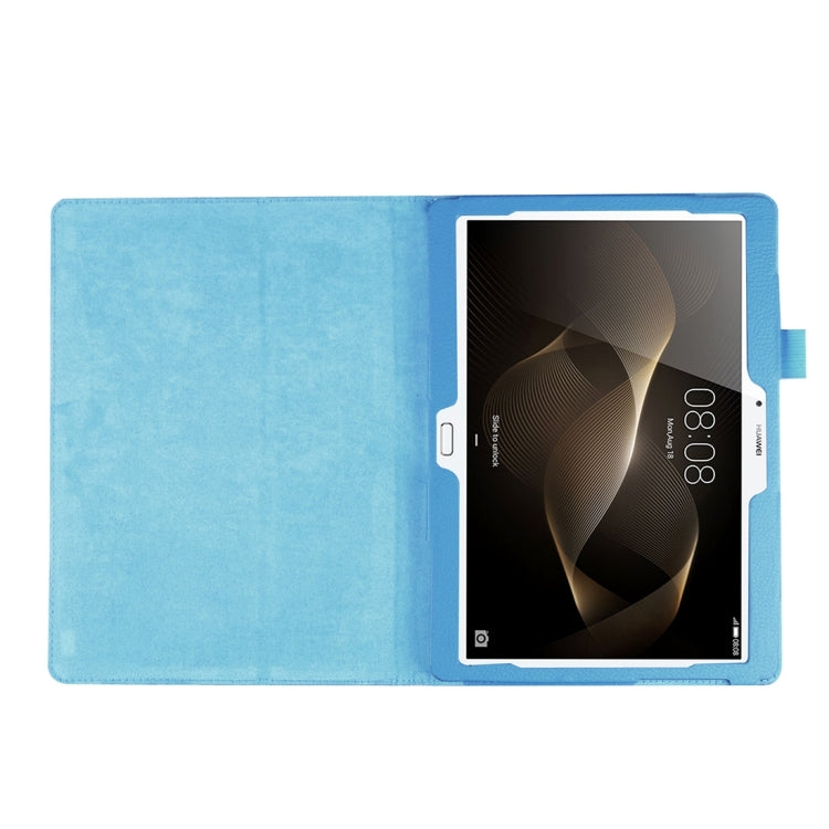 For Huawei  MediaPad M2 10.0 inch / A01W Litchi Texture Horizontal Flip Solid Color Leather Case with Holder