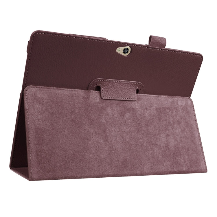 For Huawei  MediaPad M2 10.0 inch / A01W Litchi Texture Horizontal Flip Solid Color Leather Case with Holder