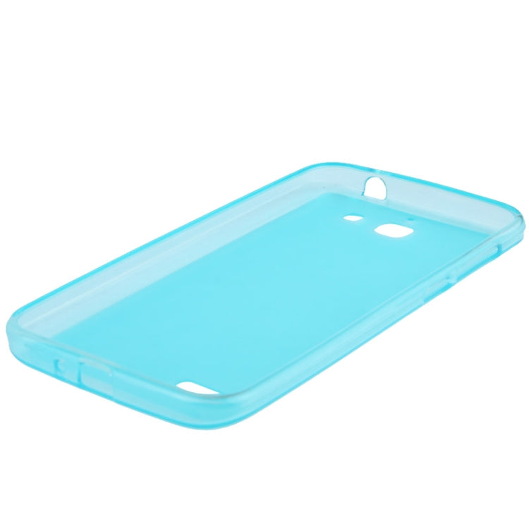 Anti-skid TPU Protective Case for Huawei Ascend G730 (Light Blue)