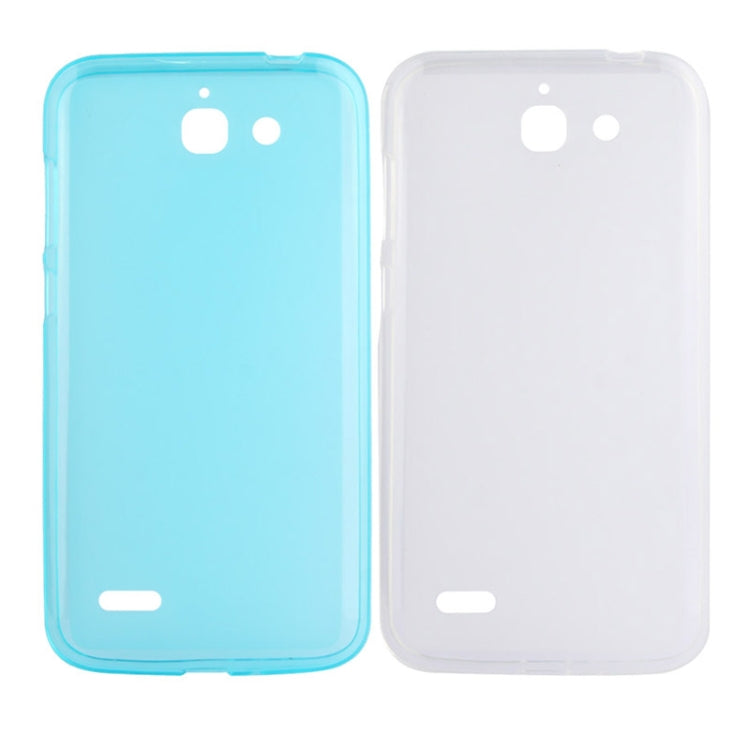 Anti-skid TPU Protective Case for Huawei Ascend G730 (Light Blue)