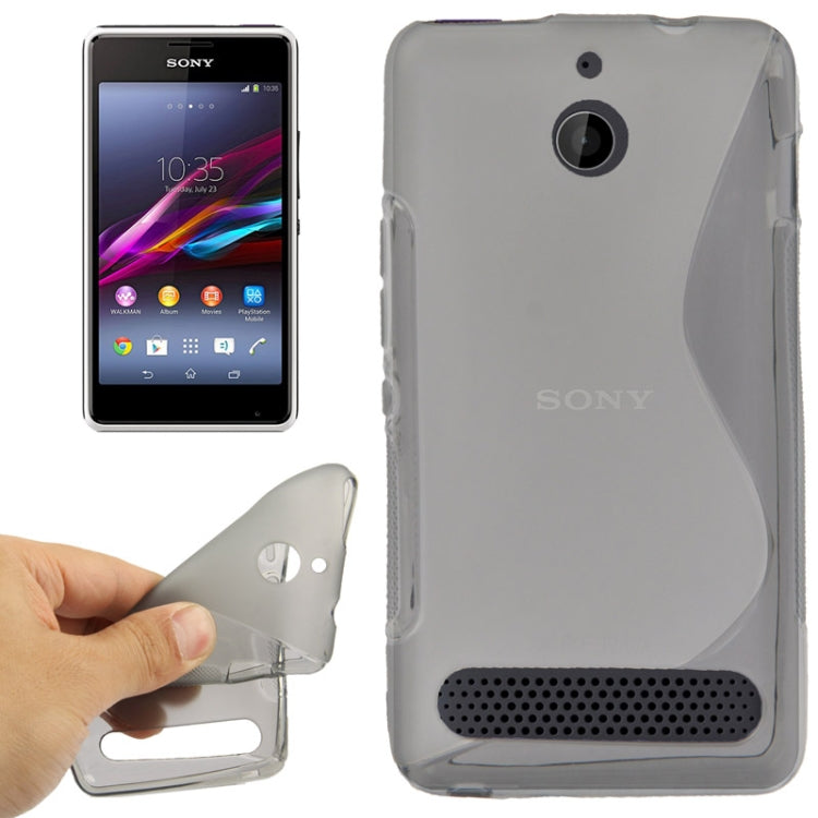 S Line Anti-skid Protection TPU Case for Sony Xperia E1
