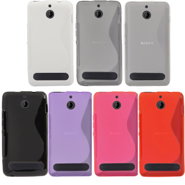 S Line Anti-skid Protection TPU Case for Sony Xperia E1