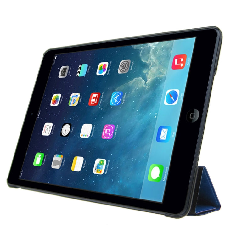 ENKAY ENK-3343 Multi-folding Crazy Horse Texture Leather Case with Sleep / Wake-up Function for iPad mini 1 / 2 / 3
