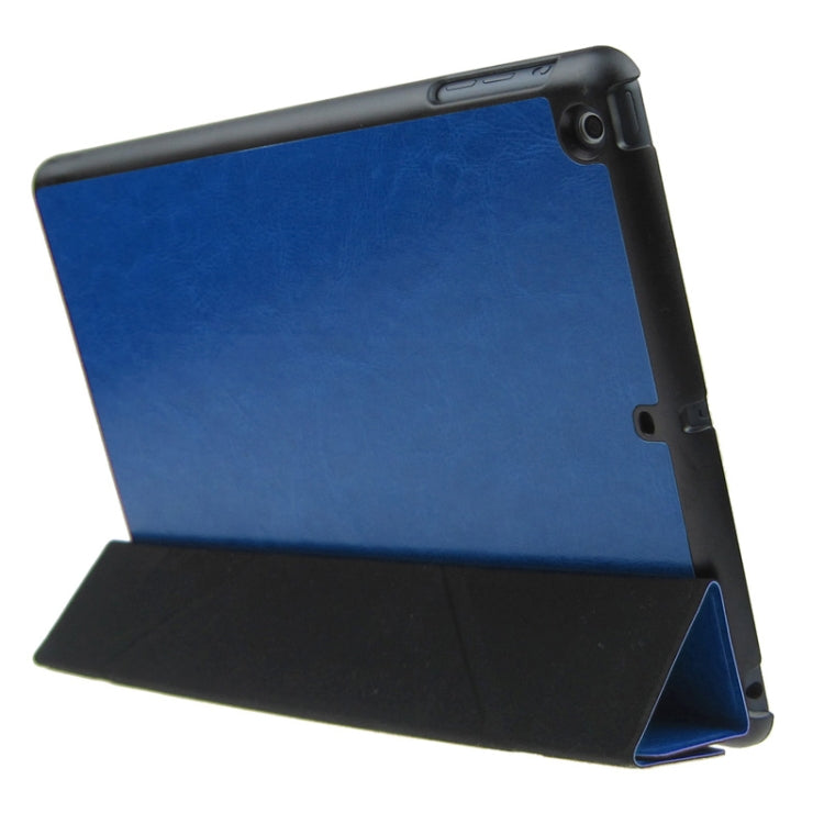 ENKAY ENK-3343 Multi-folding Crazy Horse Texture Leather Case with Sleep / Wake-up Function for iPad mini 1 / 2 / 3