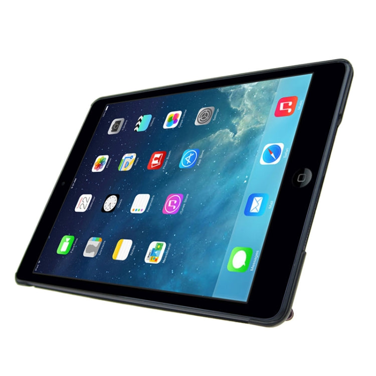 ENKAY ENK-3343 Multi-folding Crazy Horse Texture Leather Case with Sleep / Wake-up Function for iPad mini 1 / 2 / 3