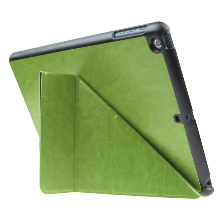 ENKAY ENK-3343 Multi-folding Crazy Horse Texture Leather Case with Sleep / Wake-up Function for iPad mini 1 / 2 / 3