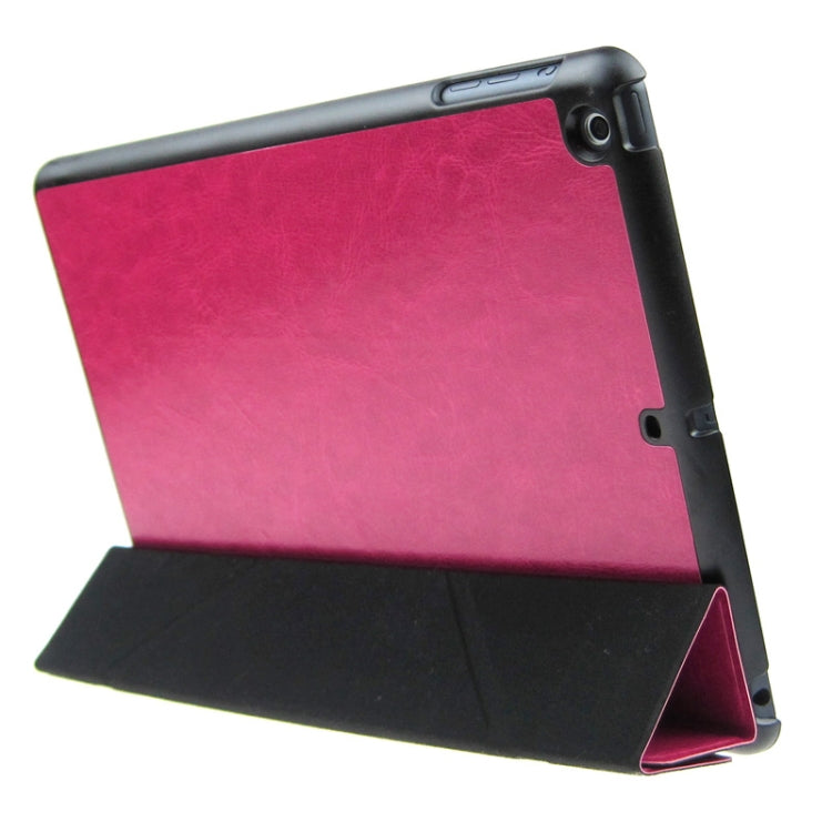 ENKAY ENK-3343 Multi-folding Crazy Horse Texture Leather Case with Sleep / Wake-up Function for iPad mini 1 / 2 / 3