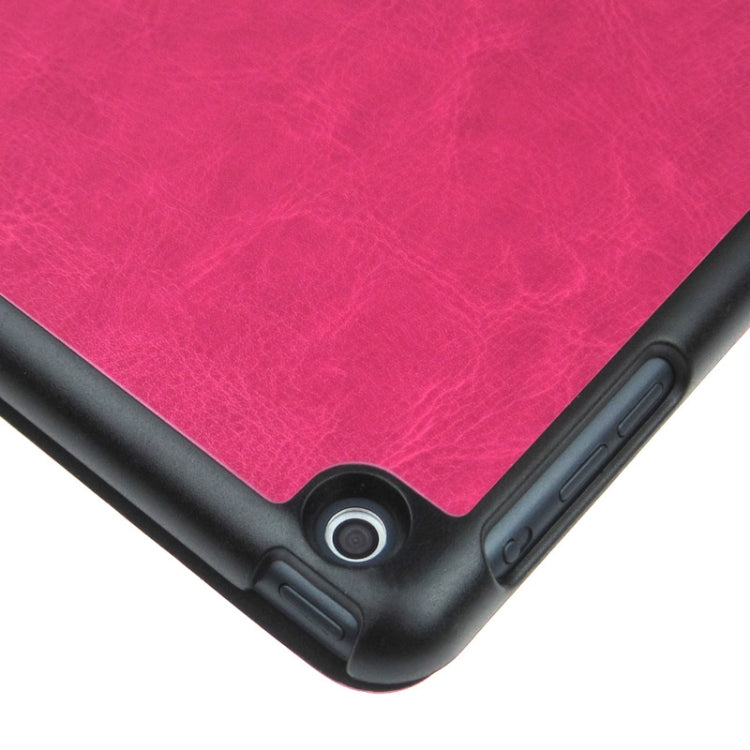 ENKAY ENK-3343 Multi-folding Crazy Horse Texture Leather Case with Sleep / Wake-up Function for iPad mini 1 / 2 / 3