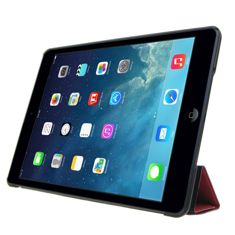 ENKAY ENK-3343 Multi-folding Crazy Horse Texture Leather Case with Sleep / Wake-up Function for iPad mini 1 / 2 / 3