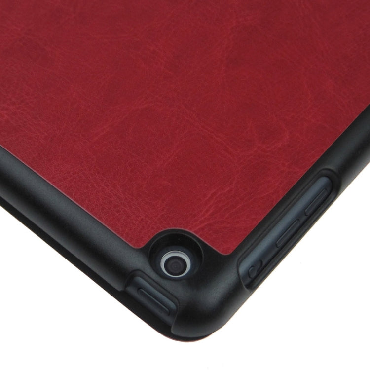 ENKAY ENK-3343 Multi-folding Crazy Horse Texture Leather Case with Sleep / Wake-up Function for iPad mini 1 / 2 / 3