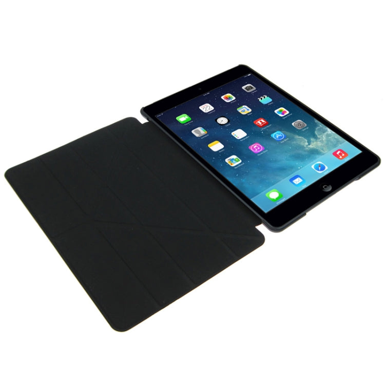 ENKAY ENK-3343 Multi-folding Crazy Horse Texture Leather Case with Sleep / Wake-up Function for iPad mini 1 / 2 / 3