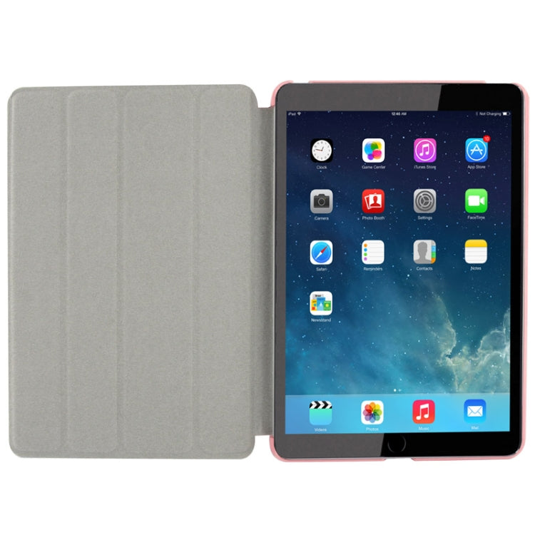 4-folding Cross Texture Leather Case with Sleep / Wake-up Function & Holder for iPad mini 1 / 2 / 3