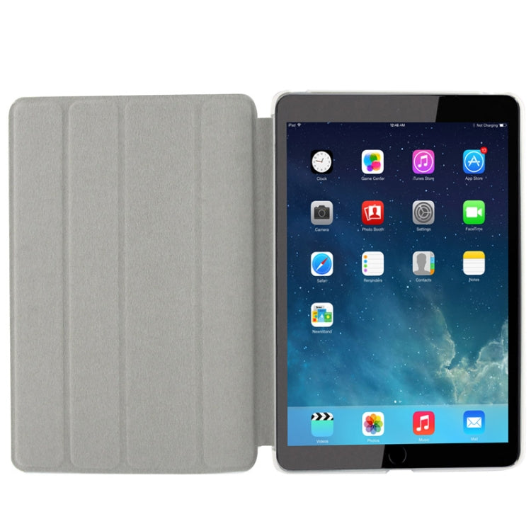4-folding Cross Texture Leather Case with Sleep / Wake-up Function & Holder for iPad mini 1 / 2 / 3
