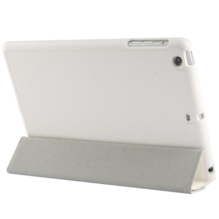 4-folding Cross Texture Leather Case with Sleep / Wake-up Function & Holder for iPad mini 1 / 2 / 3