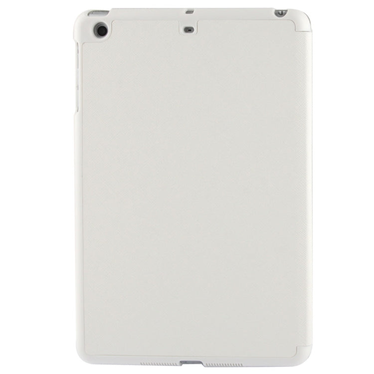 4-folding Cross Texture Leather Case with Sleep / Wake-up Function & Holder for iPad mini 1 / 2 / 3