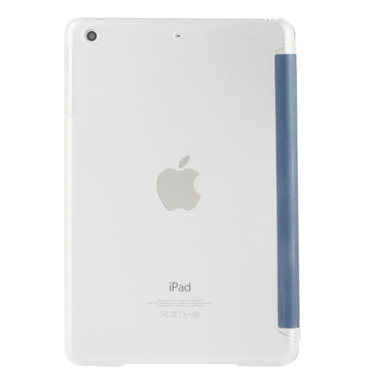3-folding Matte Texture Leather Case with Holder & Sleep / Wake-up Function for iPad mini 1 / 2 / 3